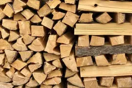 Woodpile in Garmisch, Bavaria, Germany