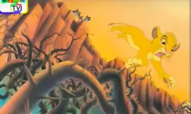 Simba chased by hyenas jigsaw puzzle