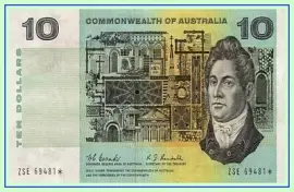 Billet de 10 Dollars Australien 1966