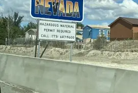 Welcome to Nevada sign