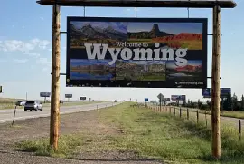 Welcome to Wyoming sign