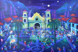 nocturne devant l 'église jigsaw puzzle