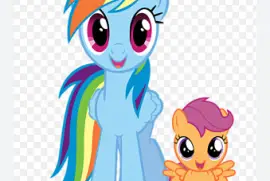 Rainbow Dash and scootaloo