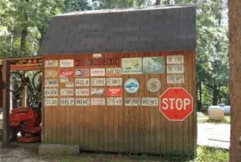 Signs On Outbuilding