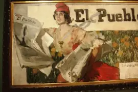 cabecera del periodico  "el pueblo "-sorolla