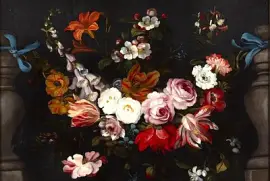 Jan Brueghel Guirlande de fleurs