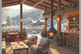 Chaude ambiance de montagne