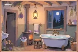 Salle de bain autrefois