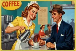 Café dans les années 40
