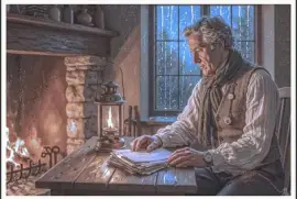 Moment de lecture près du feu