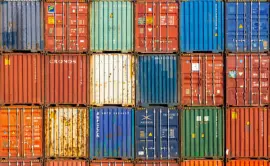 Containers stack jigsaw puzzle
