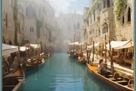 Voie d 'eau à Venise