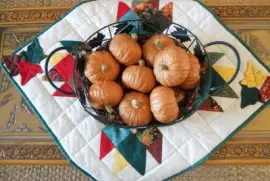 quilted table topper