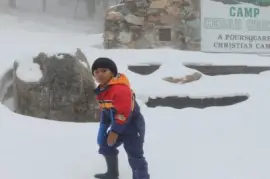 una pequeÃ±a esquiada