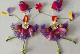 Trabalho com Flores e petalas