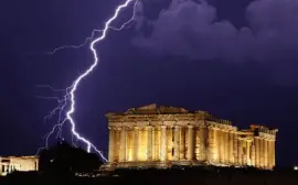 The Parthenon during a Thunderstorm