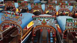 Several Boats  Xochimilco  Mexico