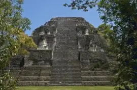 Temple in Tikal  Guatemala