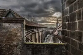 City Wall Rothenburg o/d Tauber  Germany