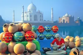 פאזל של Alfareros en el Taj Mahal