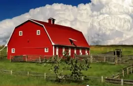 red barn