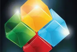 Cubos geometricos coloridos