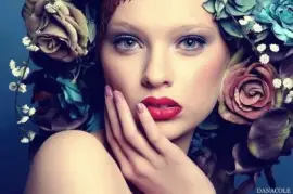 b femme fleur jigsaw puzzle