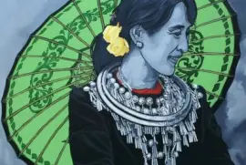Art from Myanmar Mrs Aung San Suu Kyi