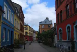 Una calle en Suecia jigsaw puzzle