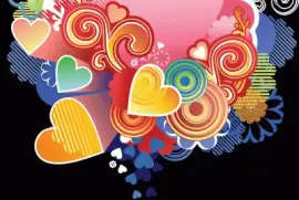 Corazones de colores 2