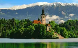 Lago Bled. Eslovenia jigsaw puzzle