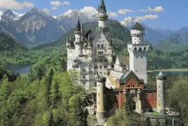 פאזל של Neuschwanstein. Baviera. Alemania