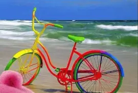 Colored Bike jigsaw puzzle