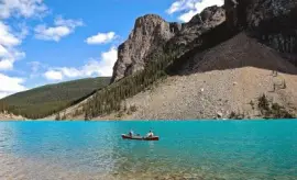 Lago Moraine. Alberta. CanadÃ¡ jigsaw puzzle