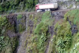 En la Ruta de la Muerte. Bolivia