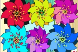 פאזל של Twirling Flowers