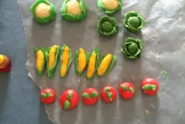Marzipan veggies