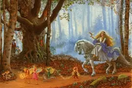 Fadas, duendes e ninfas.