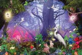 Fadas, duendes e ninfas.