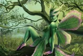 Fadas, duendes e ninfas.