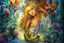 Fadas, duendes e ninfas.