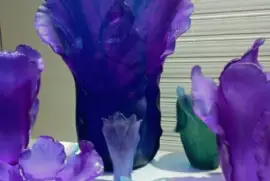 Gorgeous Flower Vases by Lalique jigsaw puzzle