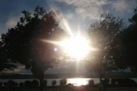 Sunset at Station wharf in Chatham-Miramichi  LJ jigsaw puzzle