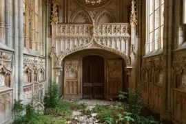 abandoned church, France