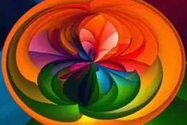 Abstract Rainbow Circle