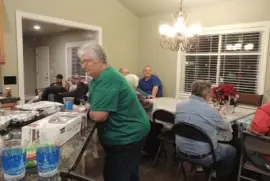 claudia with family in background