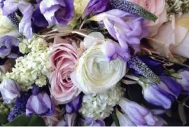 Blending of Pastel Flowers