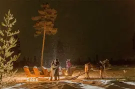 Cercano al trineo - Casorio en Finlandia jigsaw puzzle