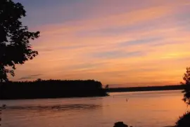 Another colourful sunset at Beaubear 's Island