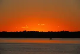 Orange sunset jigsaw puzzle